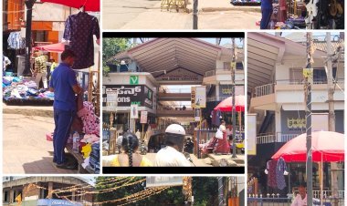 ಹುಬ್ಬಳ್ಳಿ: ಕೊಪ್ಪಿಕರ್ ರಸ್ತೆಯಲಿರುವ ಯುರೇಕಾ ಟವರ್ ಕಾಂಪ್ಲೆಕ್ಸ್ ಮುಂದೆ ಮತ್ತೆ ಫುಟ್‌ಪಾತ್ ಅತಿಕ್ರಮಣ, ಸಾರ್ವಜನಿಕರ ಆಕ್ರೋಶ