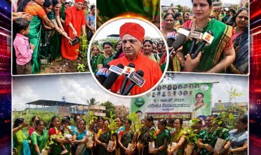 ಧಾರವಾಡದಲ್ಲಿ ವನಮಹೋತ್ಸವ: ಸಸಿ ನೆಟ್ಟು ಪರಿಸರ ಸಂರಕ್ಷಣೆಯ ಸಂದೇಶ ಸಾರಿದ "ಜಿಲ್ಲಾಧ್ಯಕ್ಷೆ" ಗೌರಮ್ಮಾ ಬಲೋಗಿ