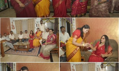 ಜಿಲ್ಲಾಧ್ಯಕ್ಷೆ ಗೌರಮ್ಮಾ ಬಲೋಗಿ ನಿವಾಸದಲ್ಲಿ ವಿಶೇಷ ಸತ್ಯನಾರಾಯಣ ಪೂಜೆ: ಯುವ ನಾಯಕಿ ದೇವಕಿ ಯೋಗಾನಂದ ಭಾಗಿ;ಅರಿಶಿನ-ಕುಂಕುಮ ನೀಡಿ ಸತ್ಕಾರ